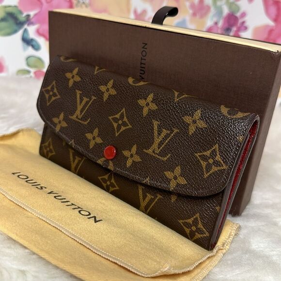 💯Authentic Louis Vuitton Emilie Monogram Long Wallet🍀 - Picture 6 of 17
